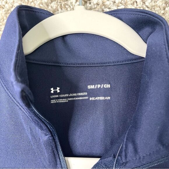 Under Armour Sweatshirt Women’s Small HeatGear Locker 1/4 Zip Loose Pullover NWT - Picture 2 of 7